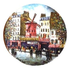 Darceaux-limoge MOULIN ROUGE COLLECTIBLE PLATE